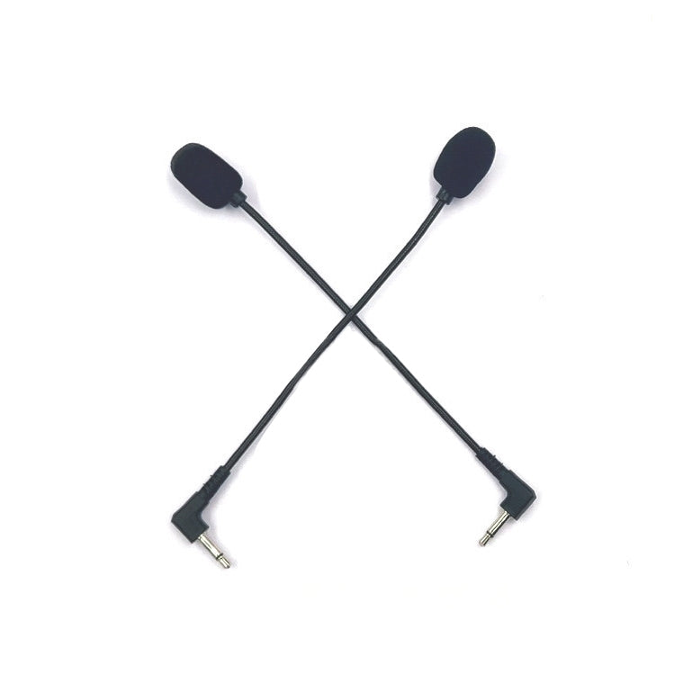 ZJ033MR-03 19cm Mono 3.5mm Angle Head Plug Gaming Headset Sound Card Live Microphone, 17cm Mono Angle Head - HoMEdemic™ 