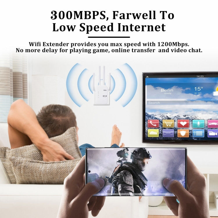 ZX-R08 300Mbps 2.4G WiFi Repeater Signal Amplifier, US Plug - HoMEdemic™ 