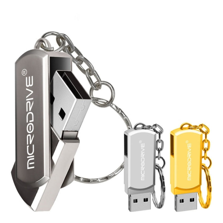 MicroDrive 16GB USB 2.0 Creative Personality Metal U Disk with Keychain, 16GB - HoMEdemic™ 