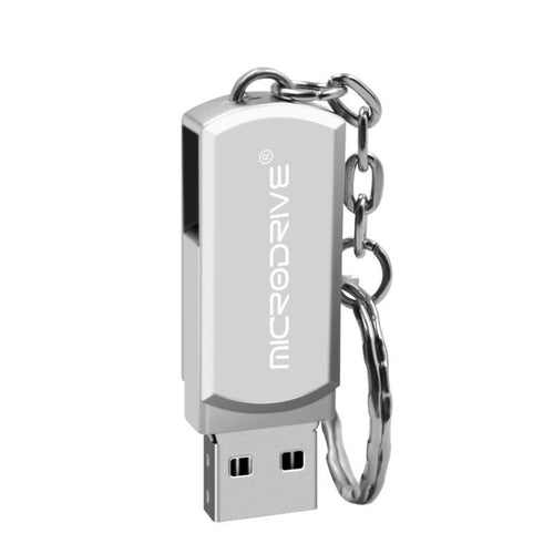 MicroDrive 16GB USB 2.0 Creative Personality Metal U Disk with Keychain - HoMEdemic™ 