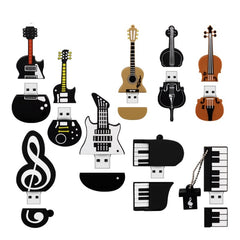 MicroDrive 16GB USB 2.0 Music Note U Disk, 16GB - HoMEdemic™ 