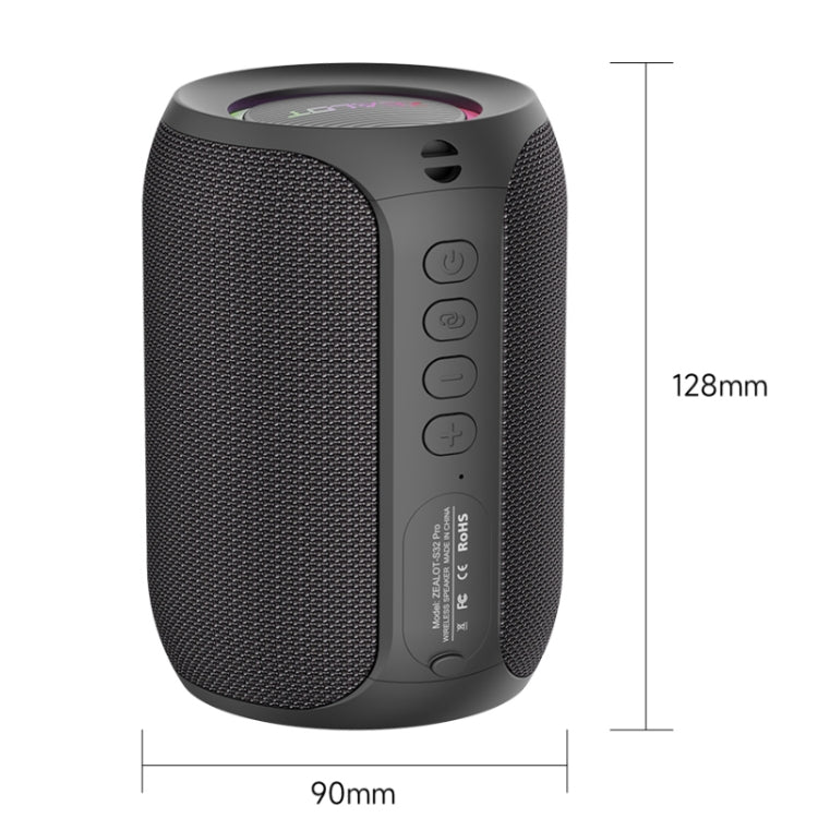 Zealot S32 Pro 15W High Power Bluetooth Speaker with Colorful Light(Black) - HoMEdemic™ 