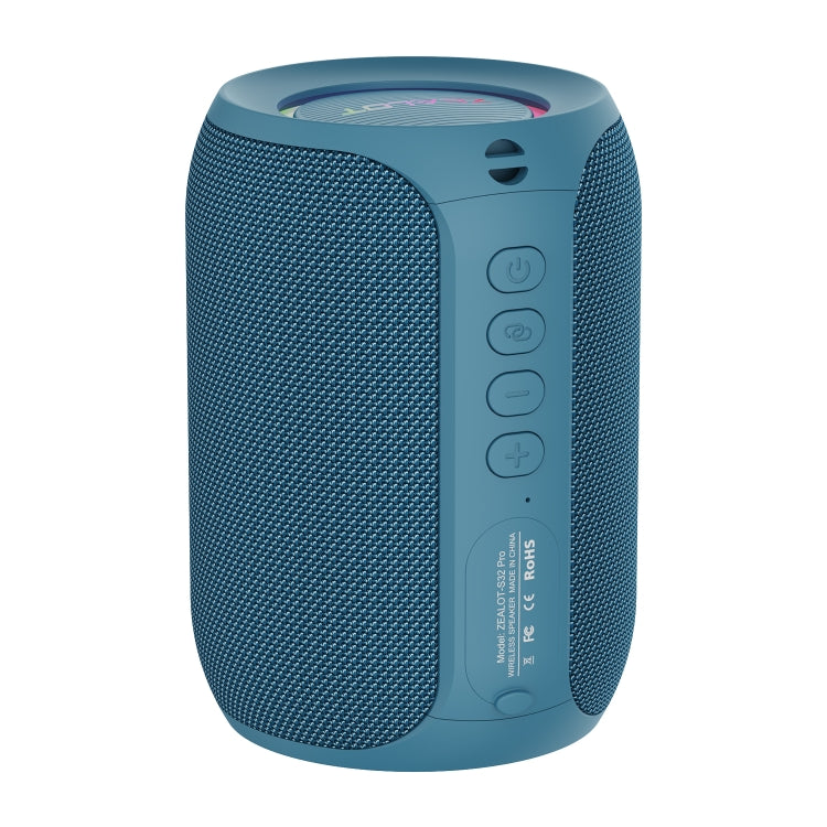 Zealot S32 Pro 15W High Power Bluetooth Speaker with Colorful Light(Blue) - HoMEdemic™ 