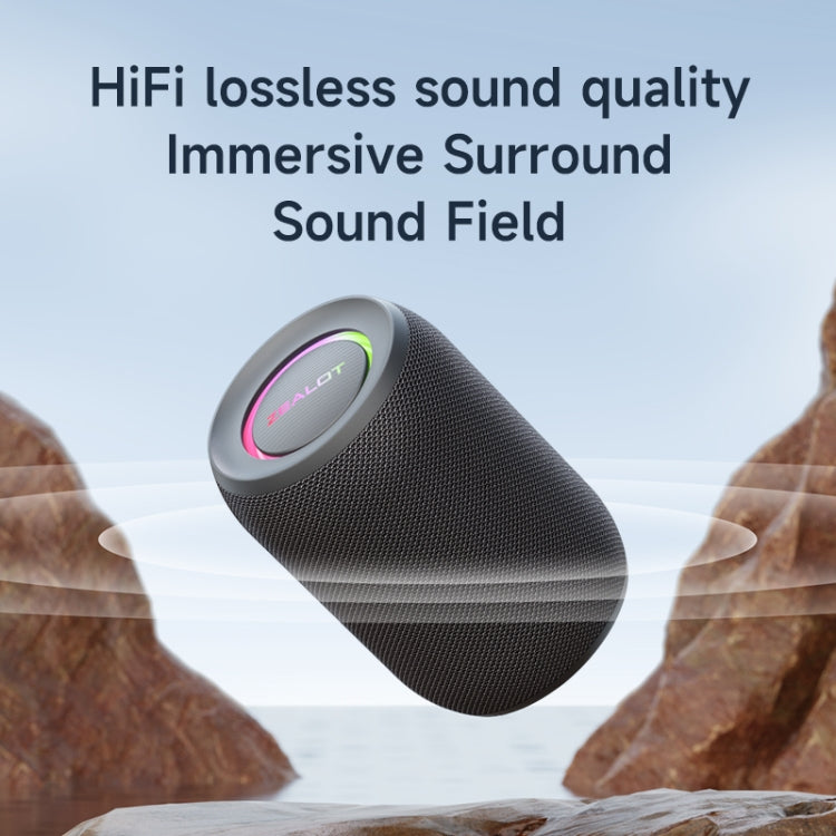 Zealot S32 Pro 15W High Power Bluetooth Speaker with Colorful Light(Grey) - HoMEdemic™ 