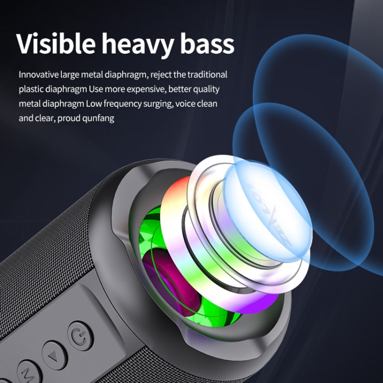 Zealot S46 TWS Portable Wireless Bluetooth Speaker with Colorful Light(Black) - HoMEdemic™ 