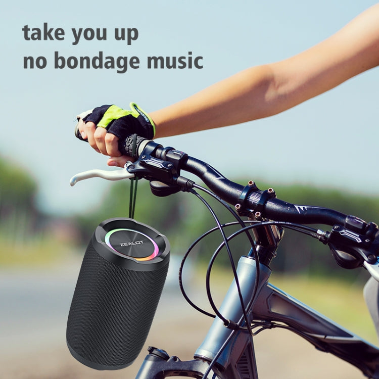 Zealot S49 Outdoor Portable Wireless Bluetooth Speaker with RGB Light(Black) - HoMEdemic™ 
