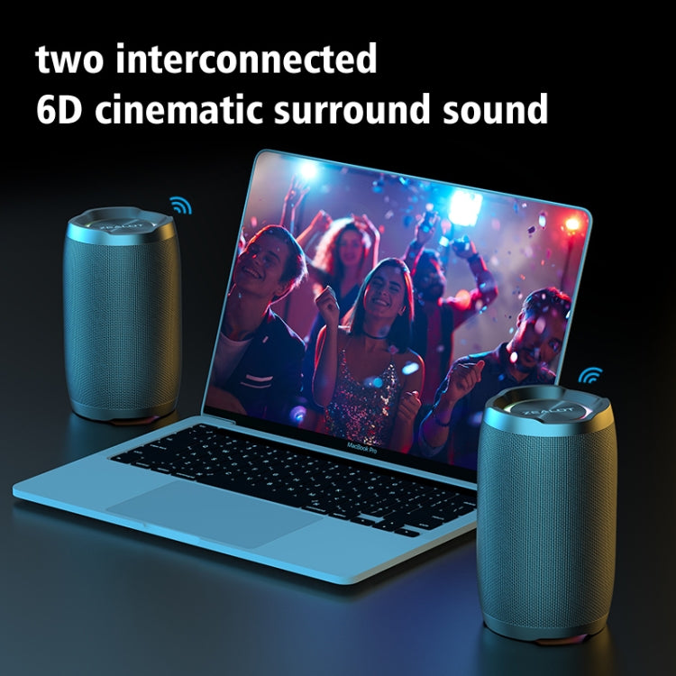 Zealot S49 Outdoor Portable Wireless Bluetooth Speaker with RGB Light(Black) - HoMEdemic™ 