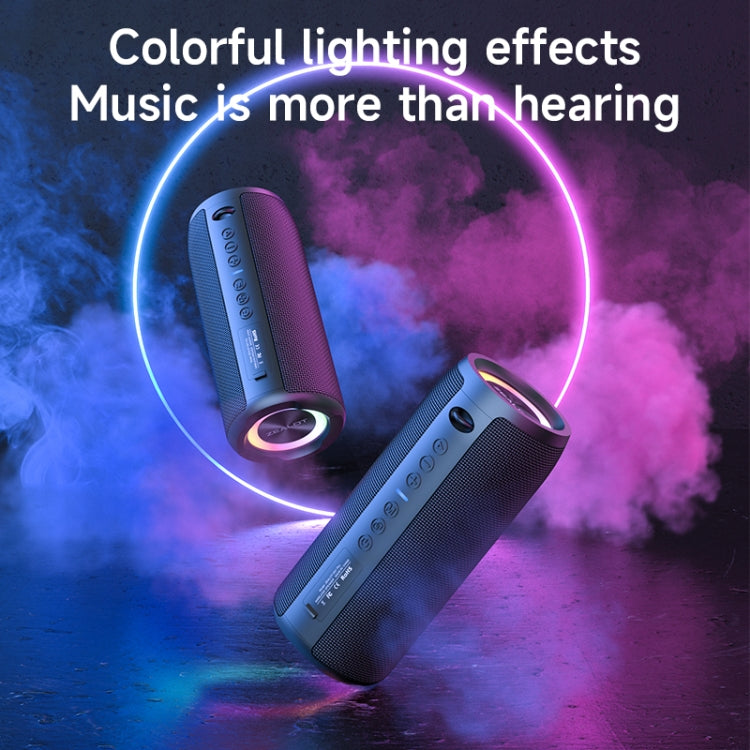 Zealot S51 Pro Shocking Bass Bluetooth Speaker with Colorful Light(Grey) - HoMEdemic™ 