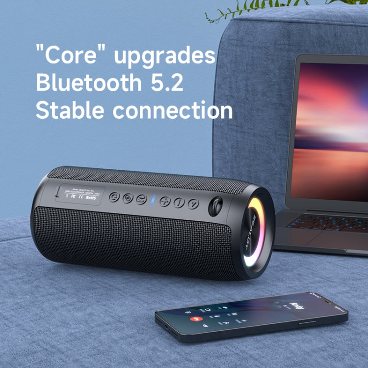 Zealot S51 Pro Shocking Bass Bluetooth Speaker with Colorful Light(Grey) - HoMEdemic™ 