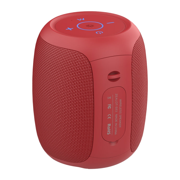 Zealot S53 IPX6 Waterproof Portable Colorful Wireless Bluetooth Speaker(Red) - HoMEdemic™ 