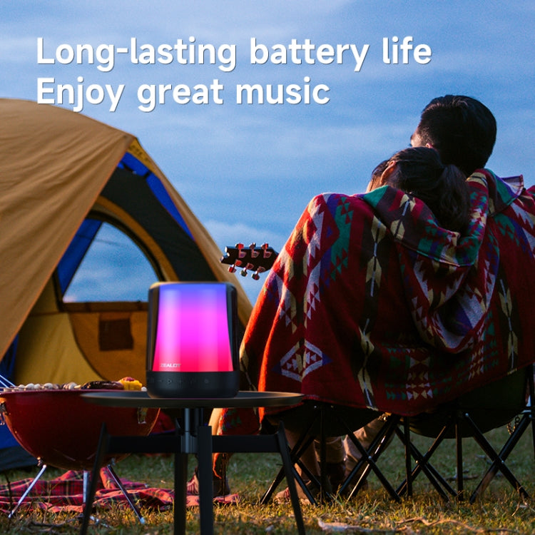 Zealot S66 Portable RGB Light Wireless Bluetooth Speaker Outdoor Subwoofer(Black) - HoMEdemic™ 
