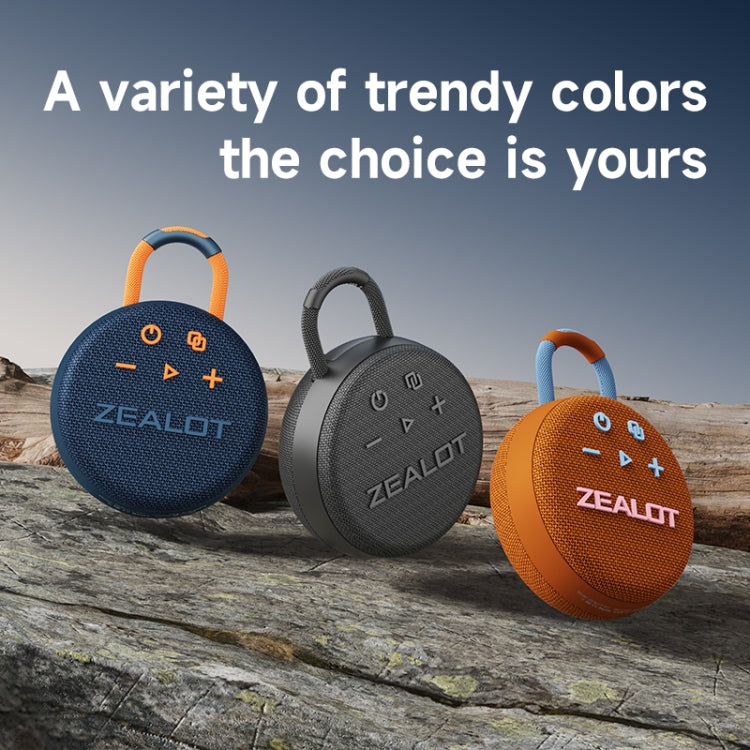 Zealot S77 IPX7 Waterproof Portable Wireless Bluetooth Speaker(Orange) - HoMEdemic™ 