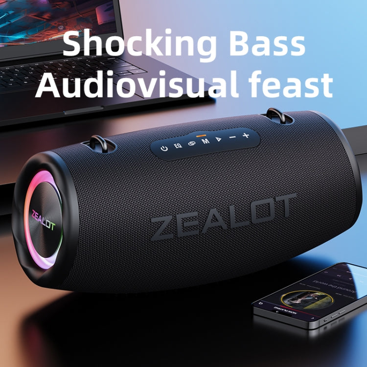 Zealot S87 80W Portable Outdoor Bluetooth Speaker with RGB Light(Camouflage) - HoMEdemic™ 