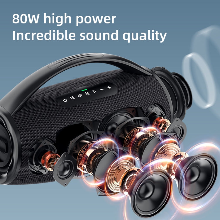 Zealot S97 80W Outdoor Portable RGB Light Bluetooth Speaker(Black) - HoMEdemic™ 