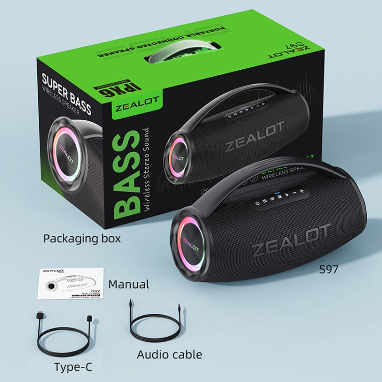 Zealot S97 80W Outdoor Portable RGB Light Bluetooth Speaker(Camouflage) - HoMEdemic™ 