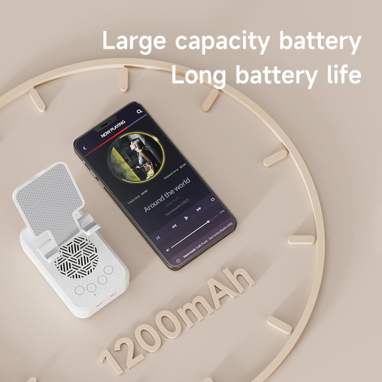 Zealot Z7 2 in 1 Foldable Phone Holder with Wireless Bluetooth Speaker(White) - HoMEdemic™ 