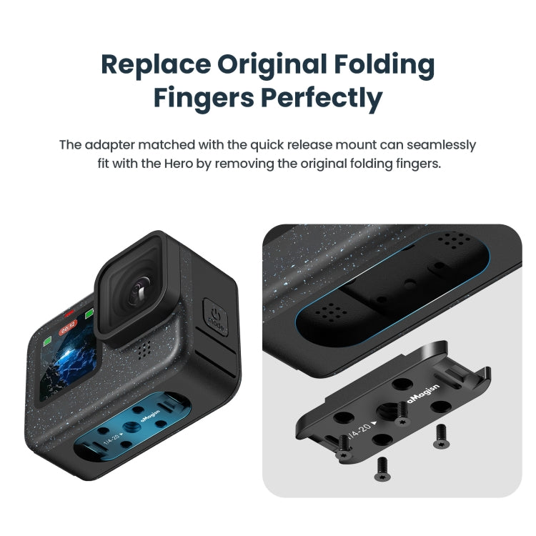 aMagisn Metal Magnetic Absorption Kit For GoPro HERO12 Black /11 Black /10 Black /9 Black - HoMEdemic™ 