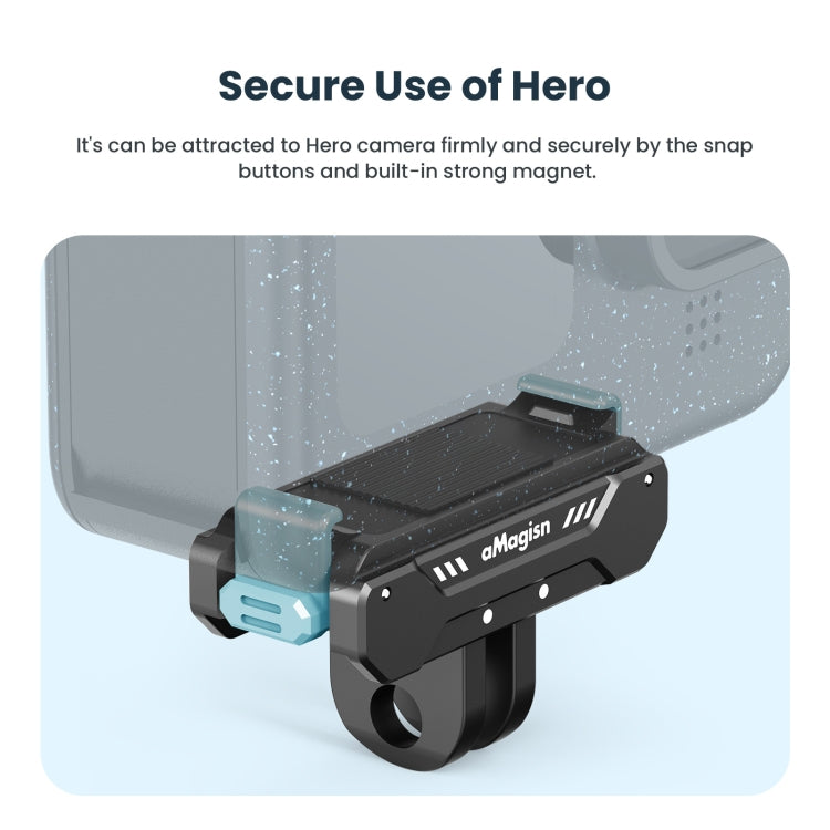 aMagisn Metal Magnetic Absorption Kit For GoPro HERO12 Black /11 Black /10 Black /9 Black - HoMEdemic™ 