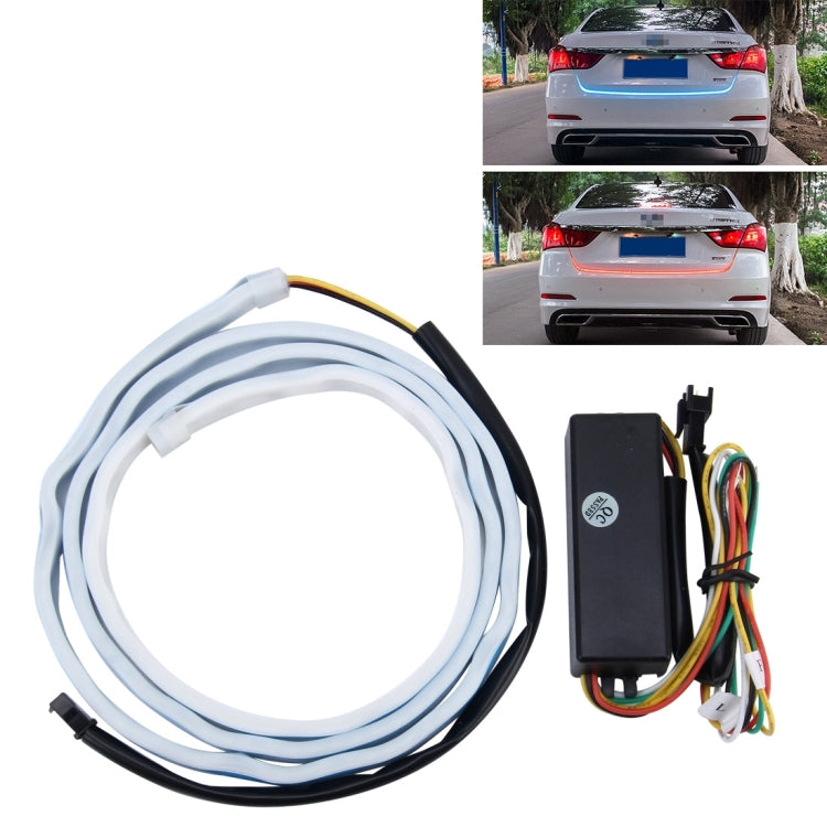 1.5m Car Auto Waterproof Universal Four Color Rear Flowing Light Tail Box Lights with Tail Light Controller, Ice Blue Light Driving Light, White Light Reversing Light, Red Light Brake Light, Yellow Light Turn Signal Light, LED Lamp Strip Tail Decoratio... - HoMEdemic™ 