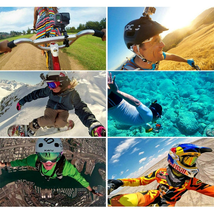 PULUZ 53 in 1 Accessories Total Ultimate Combo Kits (Chest Strap + Suction Cup Mount + 3-Way Pivot Arms + J-Hook Buckle + Wrist Strap + Helmet Strap + Extendable Monopod + Surface Mounts + Tripod Adap ...  for GoPro, Insta360, DJI and Other Action Cameras - HoMEdemic™ 
