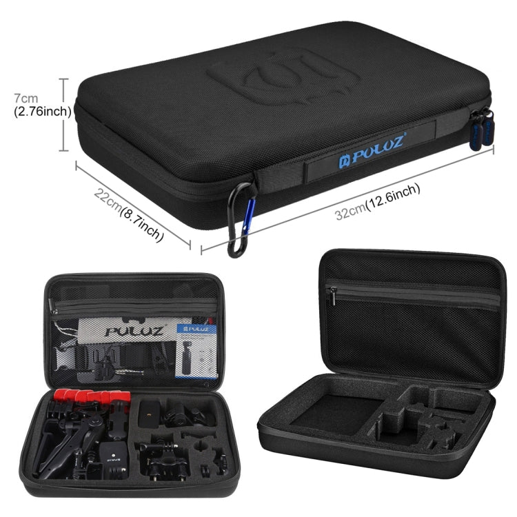 PULUZ 43 in 1 Accessories Total Ultimate Combo Kits for DJI Osmo Pocket with EVA Case (Chest Strap + Wrist Strap + Suction Cup Mount + 3-Way Pivot Arms + J-Hook Buckle + Grip Tripod Mount + Surface Mo ... orage Bag + Rec-mounts + Handlebar Mount + Wrench) - HoMEdemic™ 