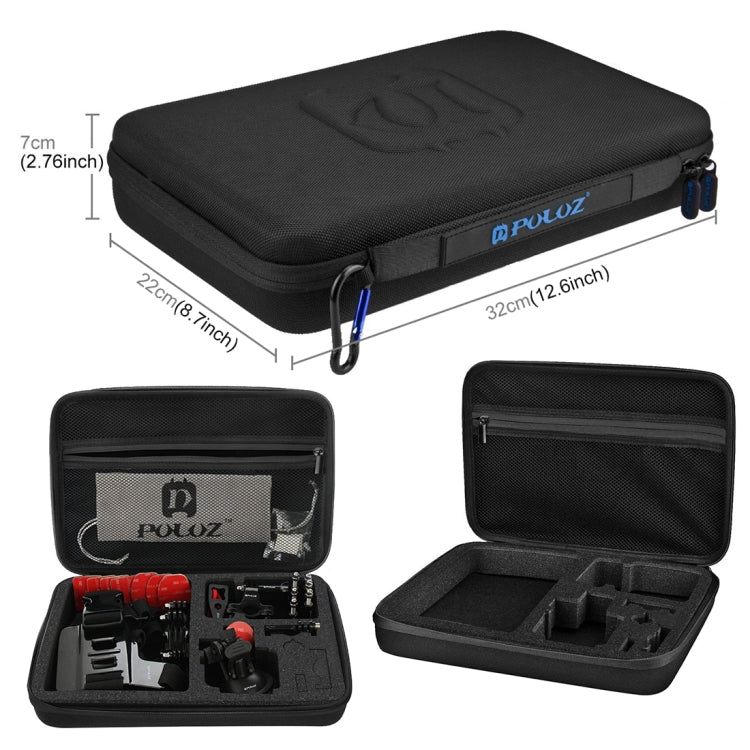 PULUZ 45 in 1 Accessories Ultimate Combo Kits with EVA Case (Chest Strap + Suction Cup Mount + 3-Way Pivot Arms + J-Hook Buckle + Wrist Strap + Helmet Strap + Surface Mounts + Tripod Adapter + Storage ...  for GoPro, Insta360, DJI and Other Action Cameras - HoMEdemic™ 