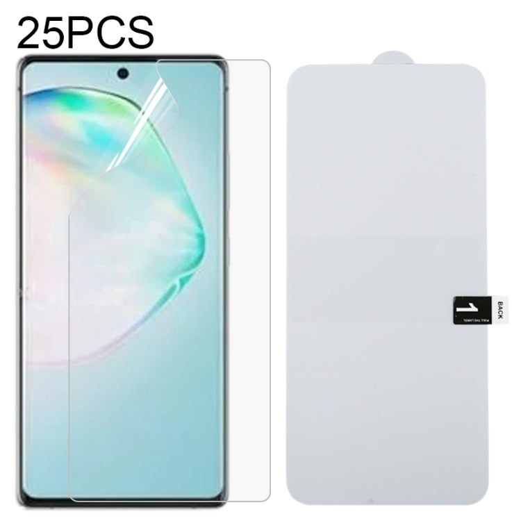 25 PCS Full Screen Protector Explosion-proof Hydrogel Film, For iPhone 12 mini, For iPhone 12 / 12 Pro, For iPhone 12 Pro Max, For Samsung Galaxy A11, For Samsung Galaxy M21, For Samsung Galaxy M31, For Samsung Galaxy A41, For Samsung Galaxy Note20����... - HoMEdemic™ 