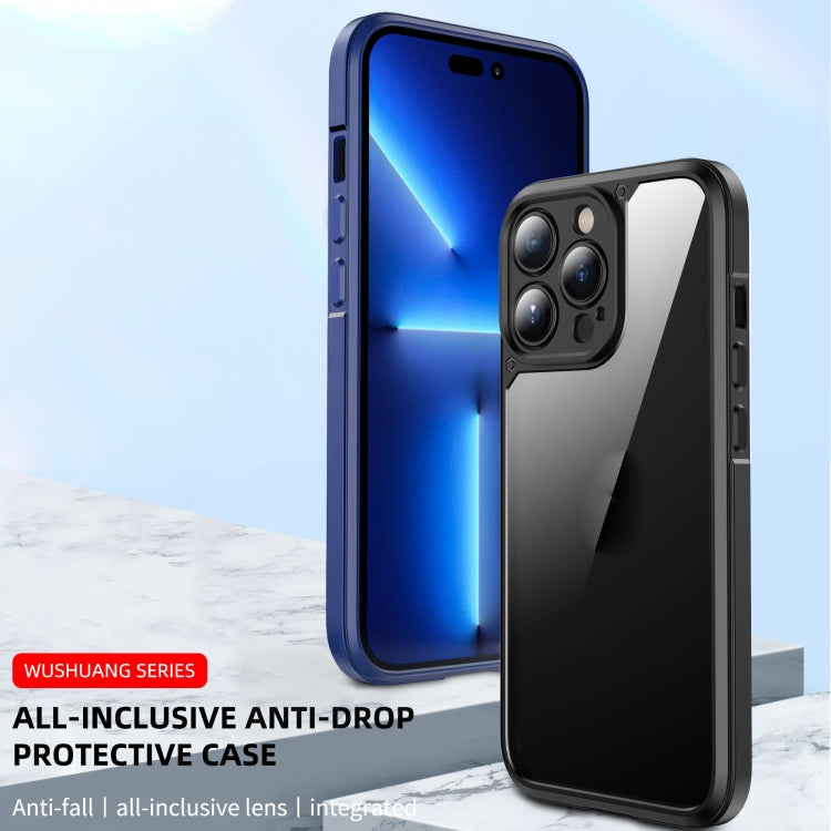 iPAKY Shockproof PC + TPU Protective Phone Case For iPhone 14 Pro Max(Blue) - HoMEdemic™ 