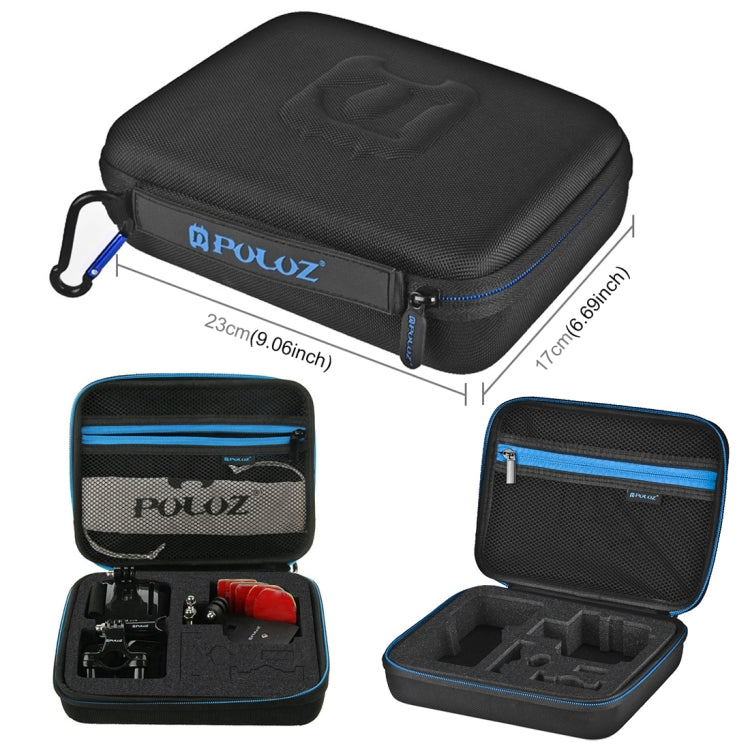 PULUZ 24 in 1 Bike Mount Accessories Combo Kits with EVA Case (Wrist Strap + Helmet Strap + Extension Arm + Quick Release Buckles + Surface Mounts + Adhesive Stickers + Tripod Adapter + Storage Bag +  ...  for GoPro, Insta360, DJI and Other Action Cameras - HoMEdemic™ 