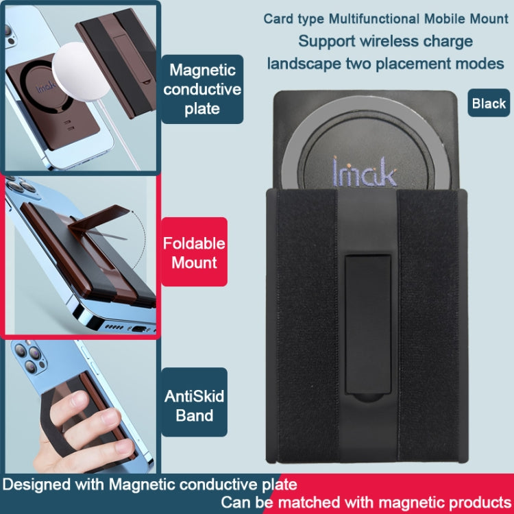 imak MagSafe Wireless ChargingCard-type Multi-function Mobile Phone Holder(Black) - HoMEdemic™ 
