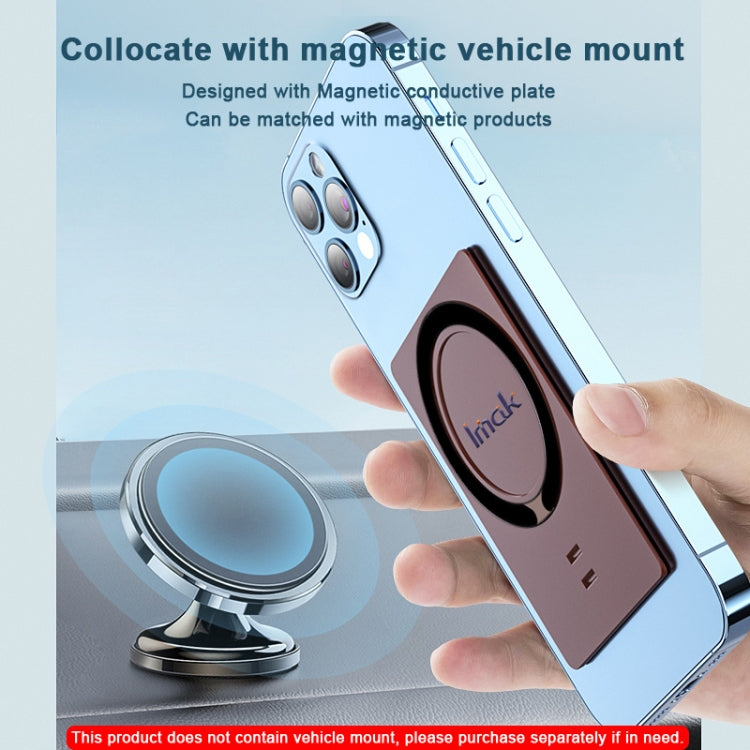 imak MagSafe Wireless ChargingCard-type Multi-function Mobile Phone Holder(Brown) - HoMEdemic™ 