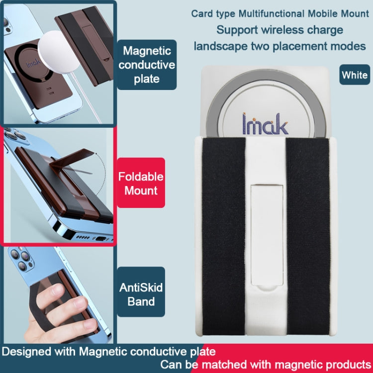 imak MagSafe Wireless ChargingCard-type Multi-function Mobile Phone Holder(White) - HoMEdemic™ 