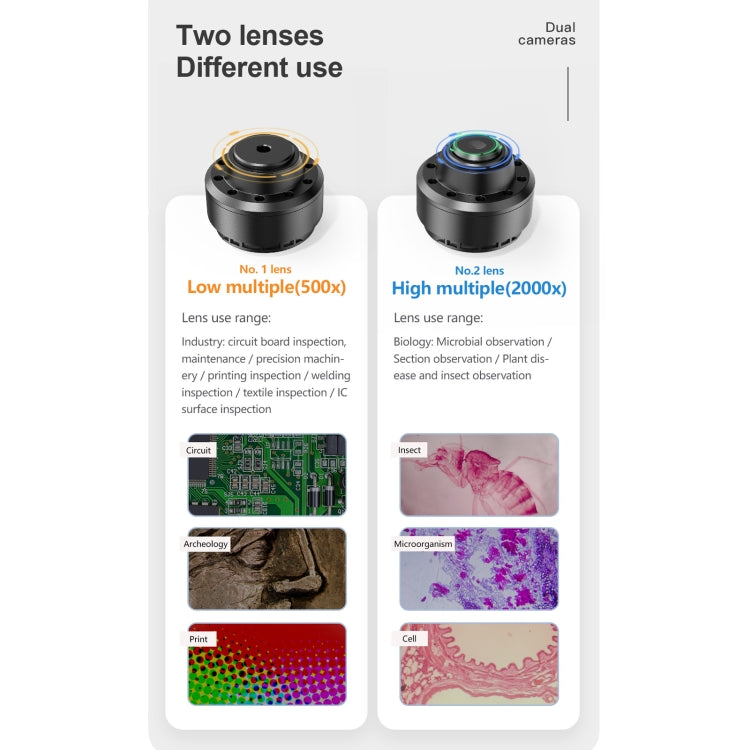 inskam315 7 inch IPS Screen 2000X 12MP HD Digital Microscope - HoMEdemic™ 