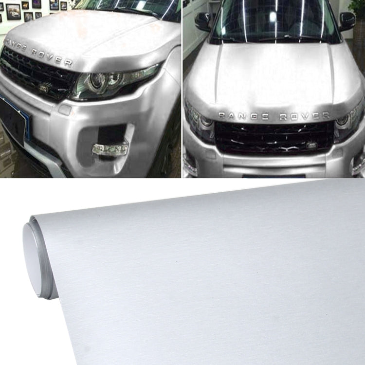 1.52 * 0.5m Waterproof PVC Wire Drawing Brushed Chrome Vinyl Wrap Car Sticker Automobile Ice Film Stickers Car Styling Matte Brushed Car Wrap Vinyl Film, CMS3354, CMS3354D, CMS3354E, CMS3354G, CMS3354J, CMS3354M, CMS3354R, CMS3354S, CMS3354TB, CMS3354TT - HoMEdemic™ 