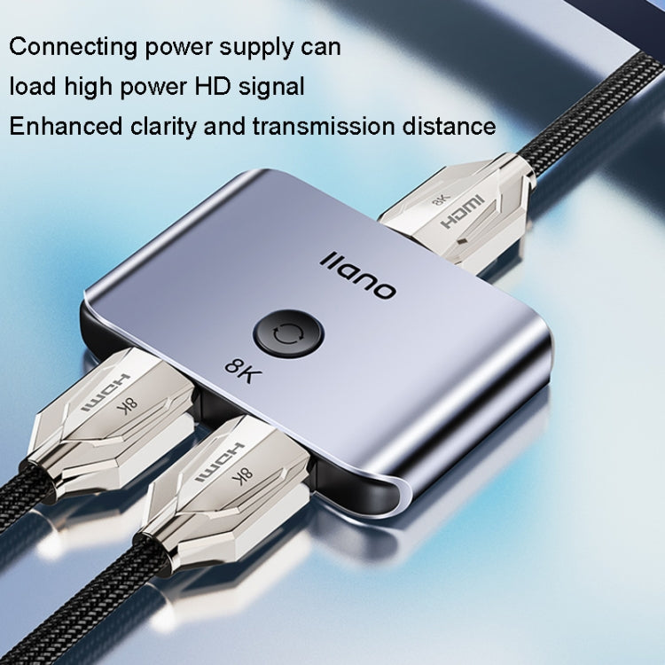 llano LCTS502G 2 In 1 Out 2-Way Conversion HDMI Switcher Version 2.1 8K Ultra HD Video - HoMEdemic™ 
