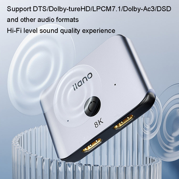 llano LCTS502G 2 In 1 Out 2-Way Conversion HDMI Switcher Version 2.1 8K Ultra HD Video - HoMEdemic™ 