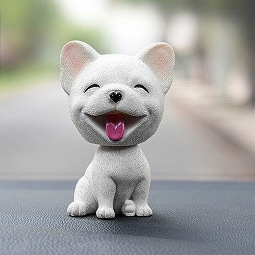 Shaking Head Dog Car Ornaments Resins Lovely Cartoon Dog New Year Gifts with Double-sided Adhesive Tape, Bulldog Cartoon Dog, Husky Dog Cartoon Dog, Corgi Dog Cartoon Dog, White Teddy Cartoon Dog, Brown Teddy Cartoon Dog, Yellow Teddy Cartoon Dog      ... - HoMEdemic™