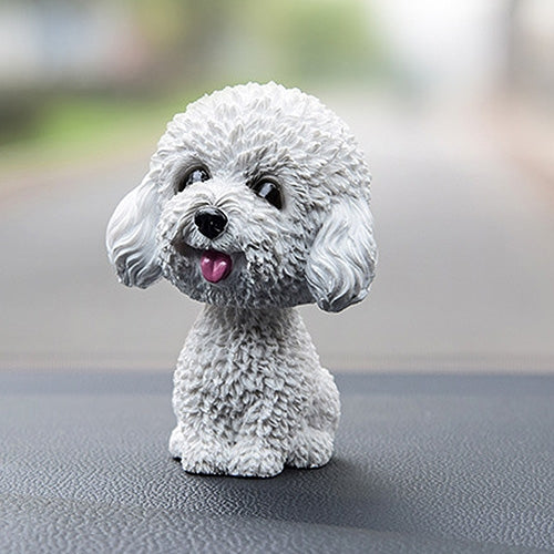 Shaking Head Dog Car Ornaments Resins Lovely Cartoon Dog New Year Gifts with Double-sided Adhesive Tape, Bulldog Cartoon Dog, Husky Dog Cartoon Dog, Corgi Dog Cartoon Dog, White Teddy Cartoon Dog, Brown Teddy Cartoon Dog, Yellow Teddy Cartoon Dog      ... - HoMEdemic™