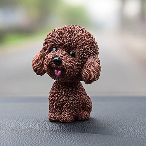 Shaking Head Dog Car Ornaments Resins Lovely Cartoon Dog New Year Gifts with Double-sided Adhesive Tape, Bulldog Cartoon Dog, Husky Dog Cartoon Dog, Corgi Dog Cartoon Dog, White Teddy Cartoon Dog, Brown Teddy Cartoon Dog, Yellow Teddy Cartoon Dog      ... - HoMEdemic™