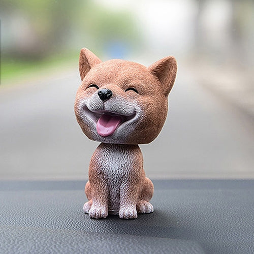 Shaking Head Dog Car Ornaments Resins Lovely Cartoon Dog New Year Gifts with Double-sided Adhesive Tape, Bulldog Cartoon Dog, Husky Dog Cartoon Dog, Corgi Dog Cartoon Dog, White Teddy Cartoon Dog, Brown Teddy Cartoon Dog, Yellow Teddy Cartoon Dog      ... - HoMEdemic™