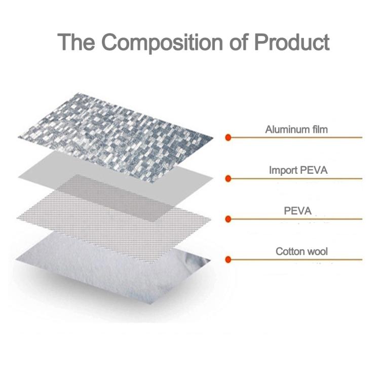 Aluminum Film PEVA Cotton Wool Anti-Dust Waterproof Sunproof Anti-frozen Anti-scratch Heat Dissipation SUV Car Cover with Warning Strips, Fits Cars up 5.1m(199 inch) in Length, 199inch (XL)/Fits Cars up 5.1m(199 inch) in Length - HoMEdemic™ 