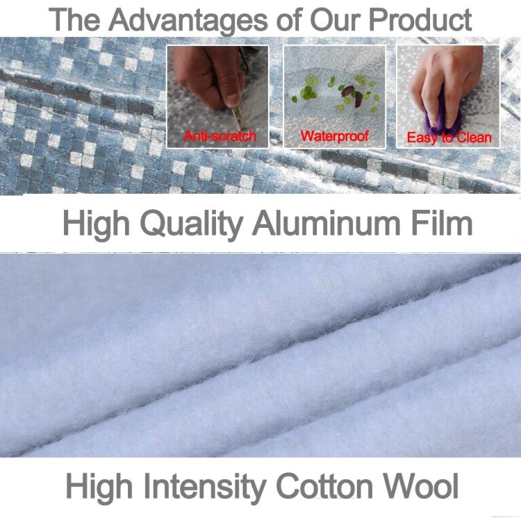 Aluminum Film PEVA Cotton Wool Anti-Dust Waterproof Sunproof Anti-frozen Anti-scratch Heat Dissipation SUV Car Cover with Warning Strips, Fits Cars up 5.1m(199 inch) in Length, 199inch (XL)/Fits Cars up 5.1m(199 inch) in Length - HoMEdemic™ 