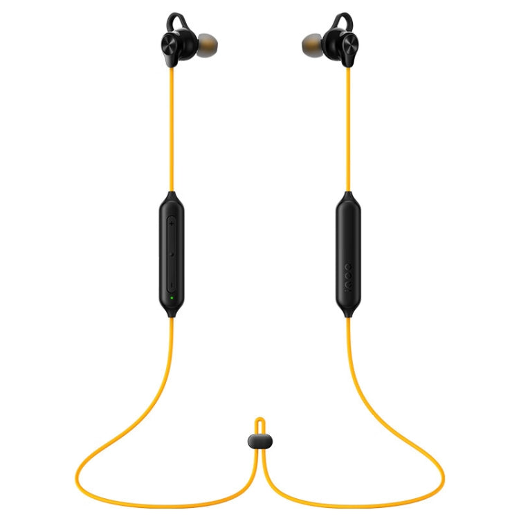 vivo IQOO Stereo Surround Sound Bluetooth Hanging Neck Magnetic Sports Earphones(Yellow) - HoMEdemic™ 