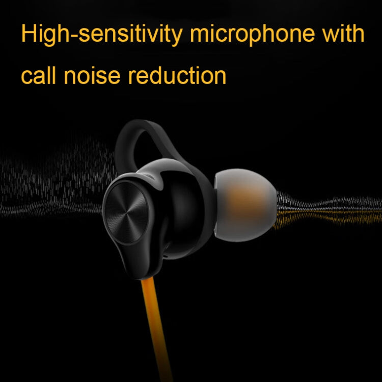 vivo IQOO Stereo Surround Sound Bluetooth Hanging Neck Magnetic Sports Earphones(Yellow) - HoMEdemic™ 