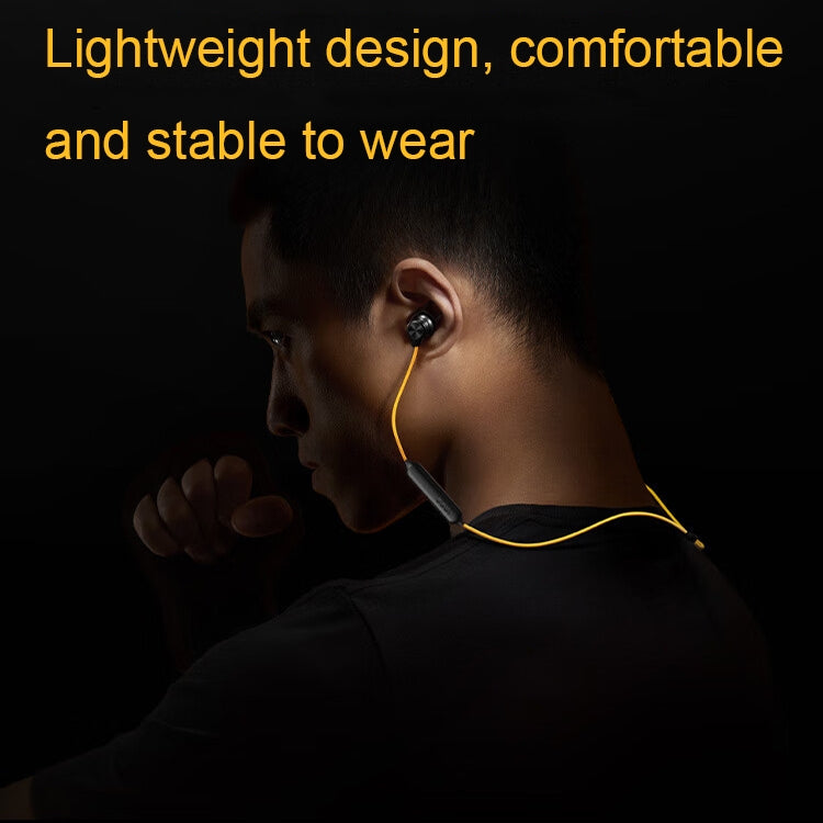 vivo IQOO Stereo Surround Sound Bluetooth Hanging Neck Magnetic Sports Earphones(Yellow) - HoMEdemic™ 