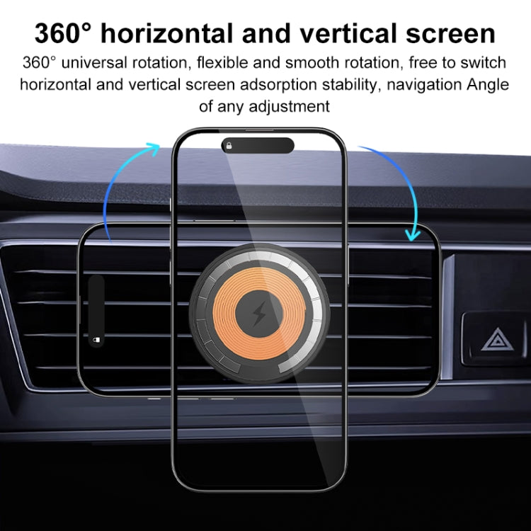 wlons Air Outlet Transparent Magnetic Wireless Charging Car Holder - HoMEdemic™ 