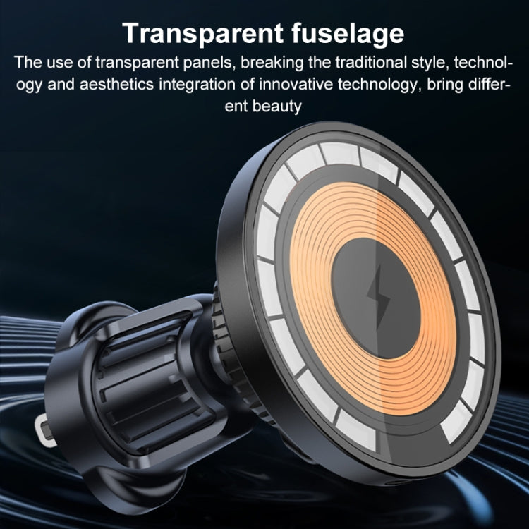 wlons Air Outlet Transparent Magnetic Wireless Charging Car Holder - HoMEdemic™ 