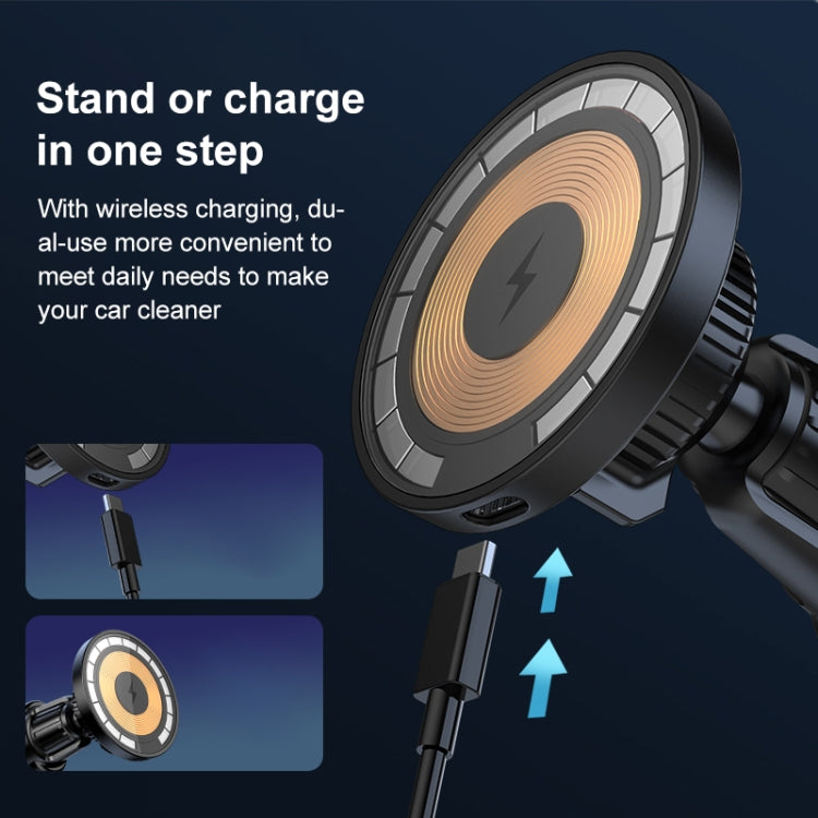 wlons Air Outlet Transparent Magnetic Wireless Charging Car Holder - HoMEdemic™ 