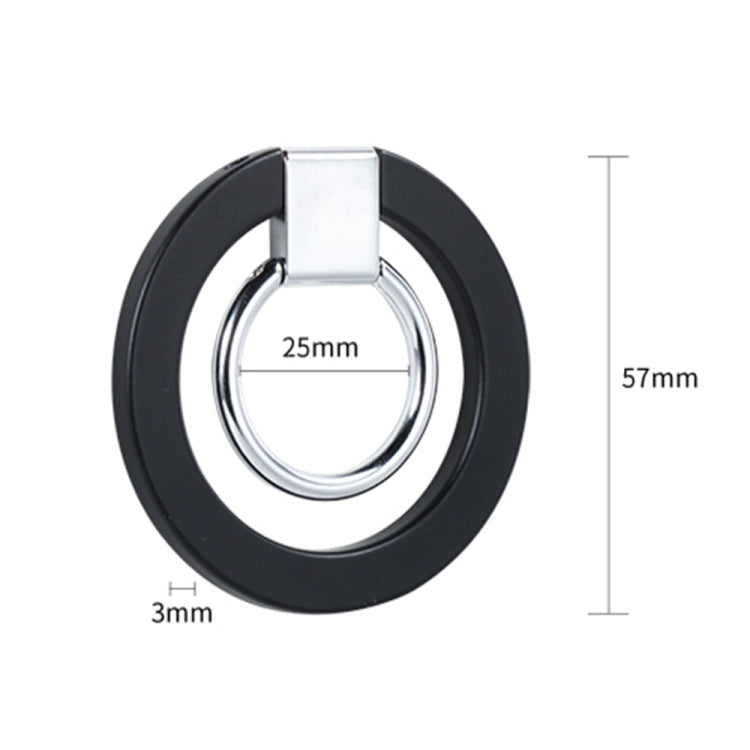 wlons Magnetic 360 Degree Rotatable Mobile Phone Ring Holder(Black) - HoMEdemic™ 