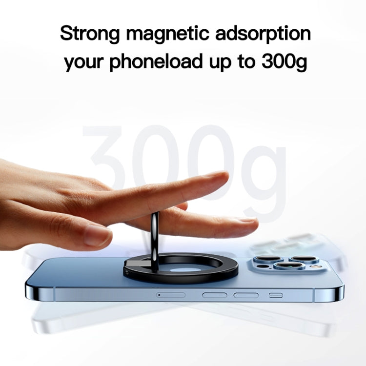 wlons Magnetic 360 Degree Rotatable Mobile Phone Ring Holder(Black) - HoMEdemic™ 